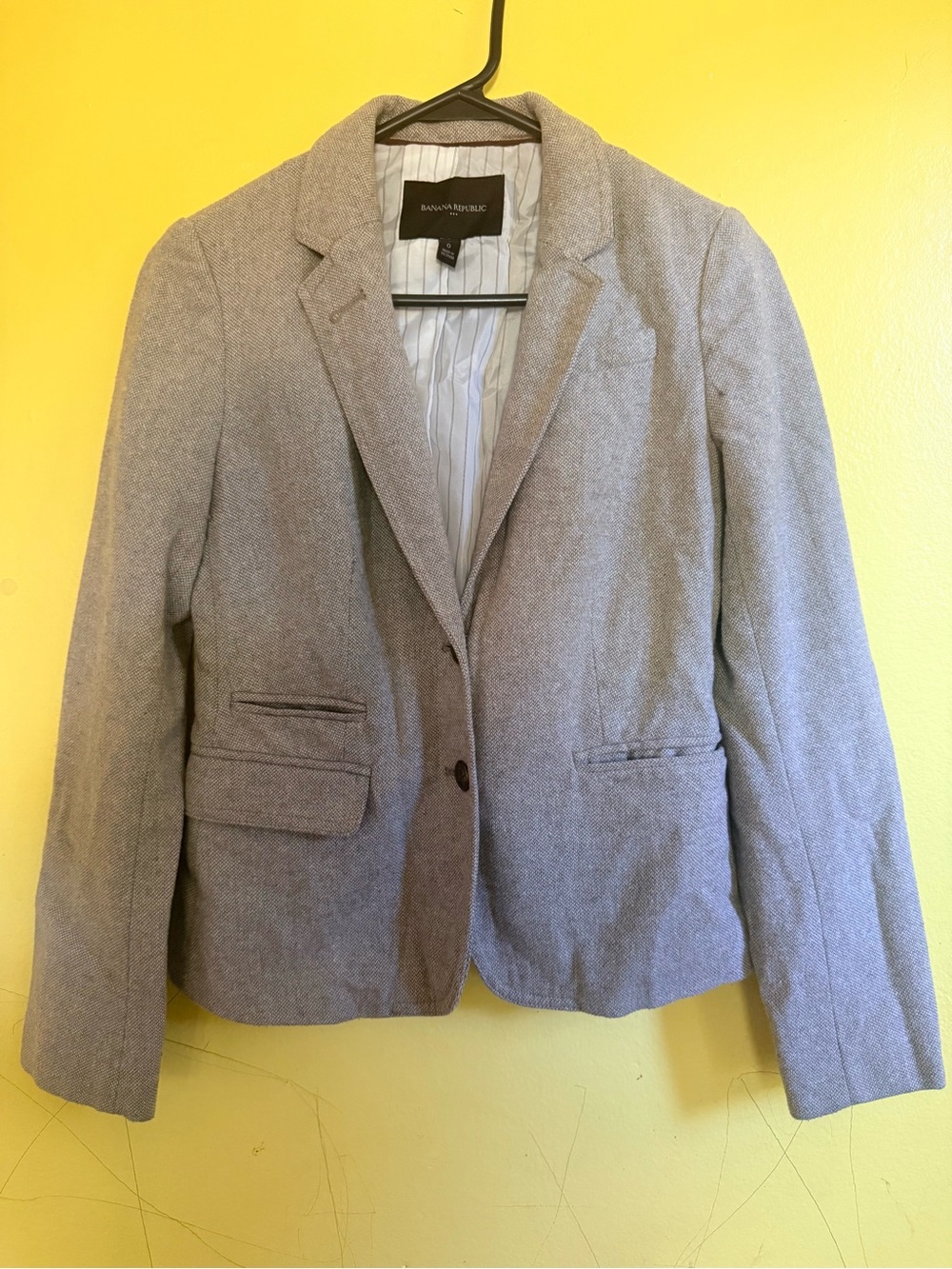 Banana Republic Gray Tailored Women's Blazer